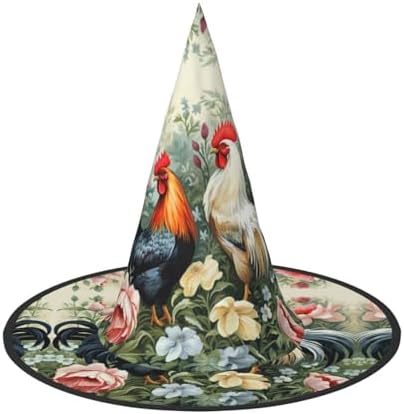 Witch Hats Halloween Cone Wizard Hat Rooster Costume