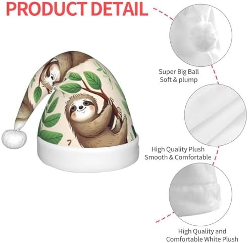 Augenstern Christmas Hat Sloth Tree Unisex Santa Hat