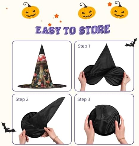 Witch Hats Halloween Cone Wizard Costume Headwear 1