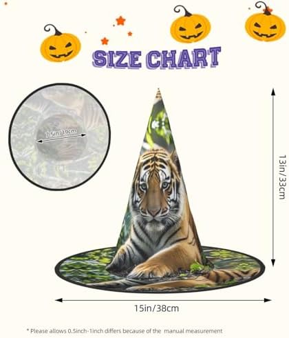 Jungle Tigers Cub Witch Hats Halloween Costume Party Wear