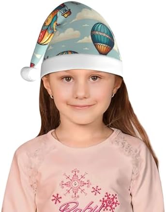 Augenstern Christmas Hat Hot Air Balloon Bird Unisex Santa Hat