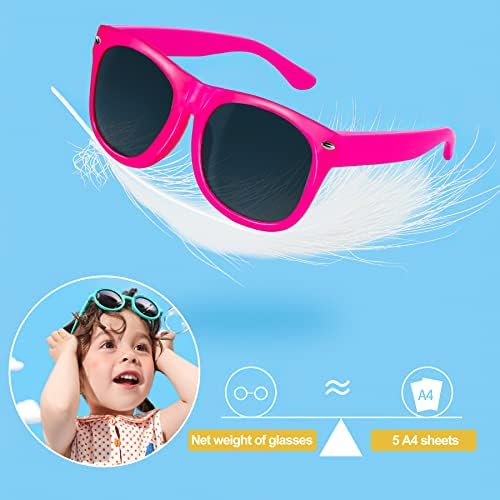 GINMIC Kids Sunglasses Party Favors 12 Pack Neon