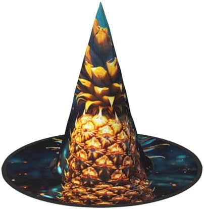 Flickering Pineapple Witch Halloween Costume Hat for Adults