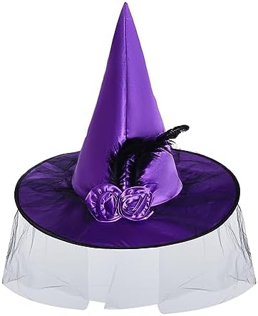 Hoyuwak Witch Hat for Women Halloween
