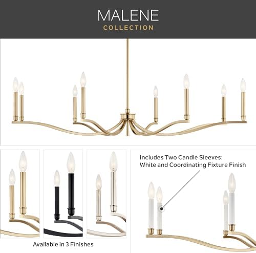 Kichler Malene 6 Light Chandelier Black