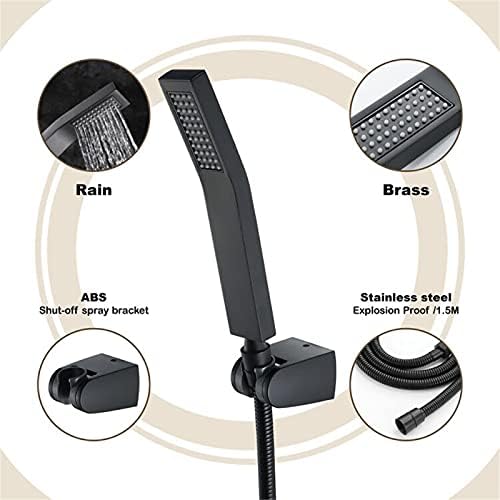 FJYDM Handheld Shower Head High Pressure Adjustable Rainshower Combo Set