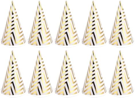 LUOZZY 20pcs Glitter Triangle Party Hats for Kids