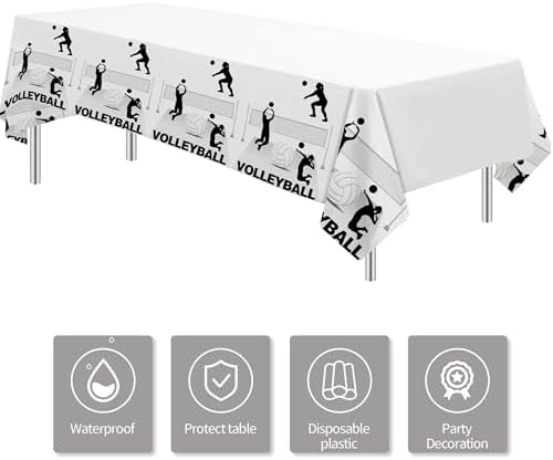 Volleyball Party Tablecloth 3 Pack