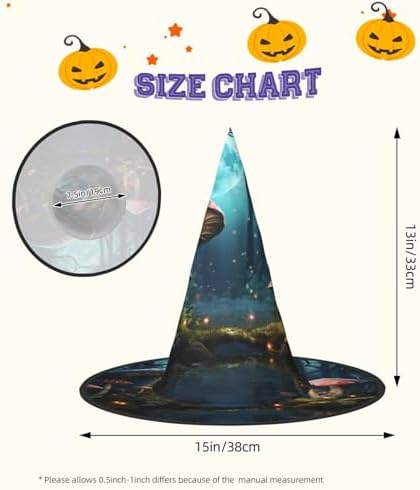 Fantasy Forest Mushroom Witch Costume Hat