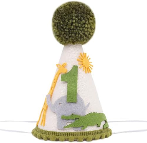 Jungle Safari 1st Birthday Hat for Boys