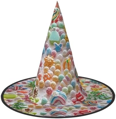 Colorful Candy Witch Halloween Costume Hat