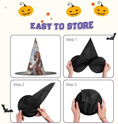 Witch Hats Halloween Cone Wizard Costume Hats