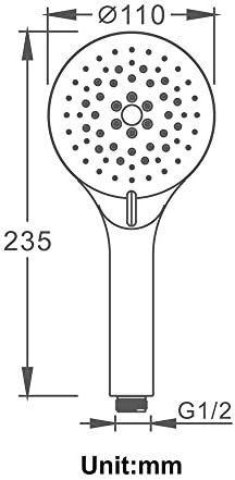 X Handheld Shower Head with 15M Hose Set