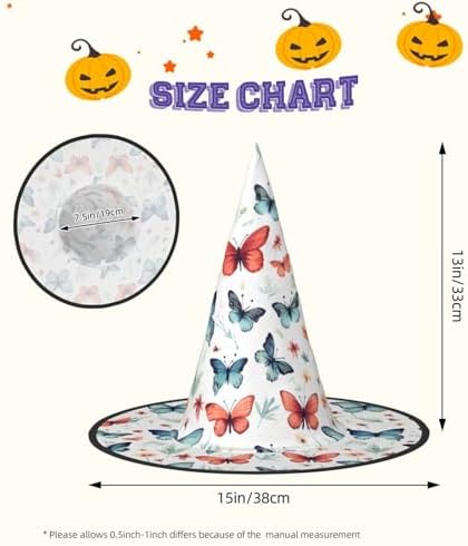 Witch Hats Halloween Cone Wizard Hat Costume for Adults and Kids