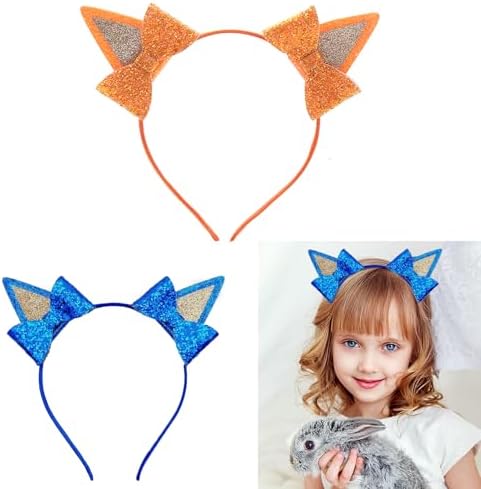 Dog Birthday Party Supplies Headbands Ears Hair Bow Clips 2PCS