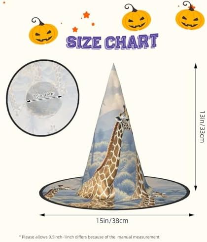 Witch Hats Halloween Cone Wizard Hat for Adults 1