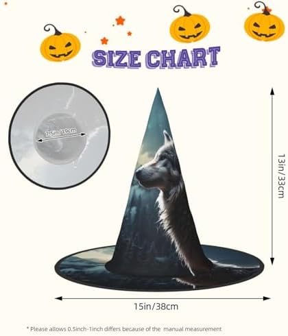 Witch Hats Halloween Cone Wizard Hat Costume For Adults