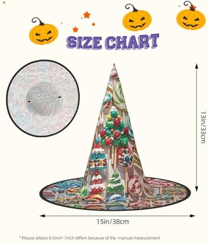 Christmas Candy Witch Hats Halloween Costume Headwear