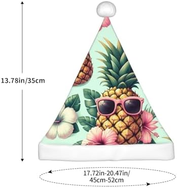 Augenstern Christmas Hat Pineapple With Glasses Flowers Santa Hat Unisex