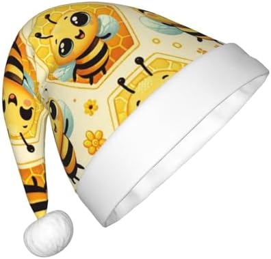 Augenstern Christmas Hat Cartoon Bee Honeycomb Santa Hat Unisex