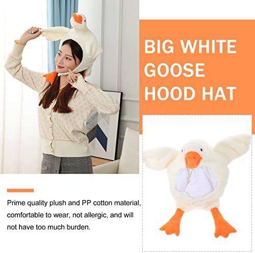 NUOBESTY White Goose Costume Hat for Parties and Events