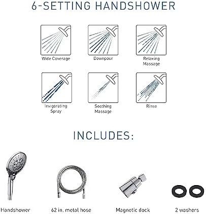 Moen Engage Chrome Handheld Showerhead with Magnetic Docking System