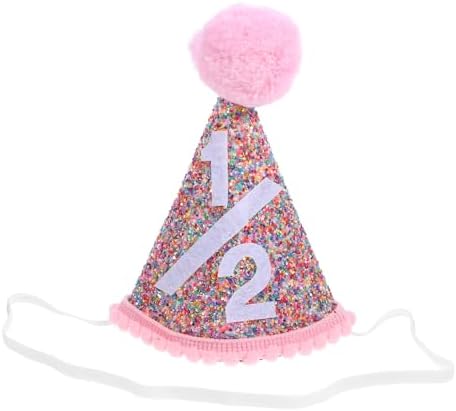LUOZZY Glitter Birthday Crown for Girls Baby Shower Party Hats