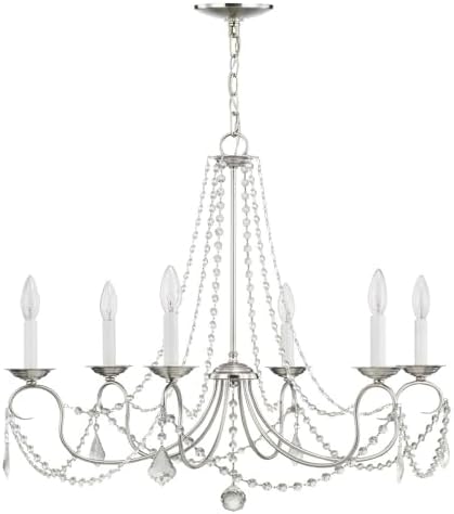 Livex Lighting 6516-71 6 Light Chandelier with Venetian Golden Bronze Finish