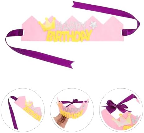 LOGOFUN Birthday Crowns Hats for Kids