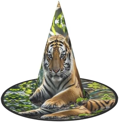 Jungle Tigers Cub Witch Hats Halloween Costume Party Wear