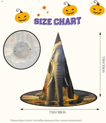 Witch Hat Halloween Costume Cosplay Wizard Elephant Headwear