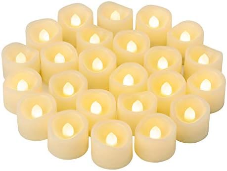 24PCS LED Flameless Tea Lights Votive Candles for Decorations