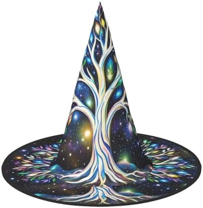 Galaxy Tree Witch Hats Halloween Costume Hat
