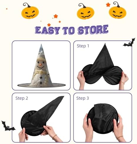 Witch Hats Halloween Costume Cone Wizard Hat for Adults and Kids