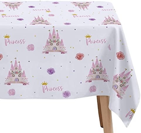 Princess Tablecloth - 3 Pack 54x108 Inches for Birthday and Baby Shower