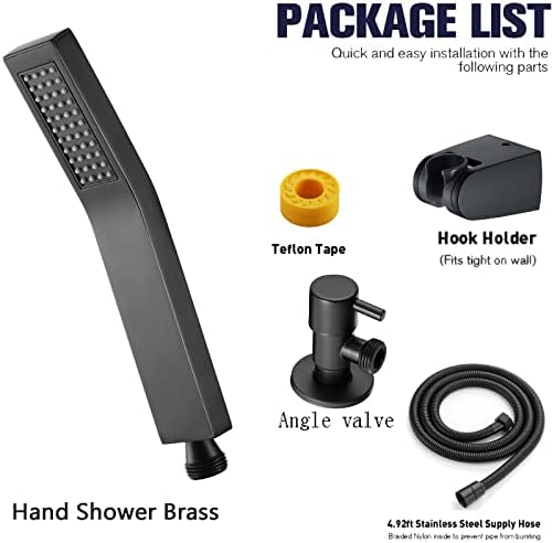 UWEREBFM X High Pressure Handheld Shower Head Set 1