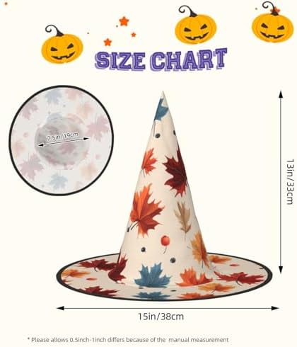 Fall Maple Leaf Witch Hat Halloween Costume