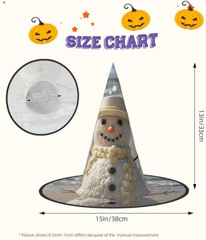 Witch Hats Halloween Costume Cone Wizard Hat for Adults and Kids
