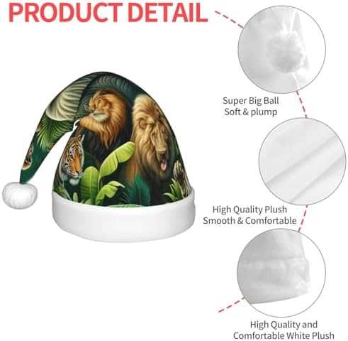 Augenstern Christmas Hat Zebra Tropical Unisex Santa Hat