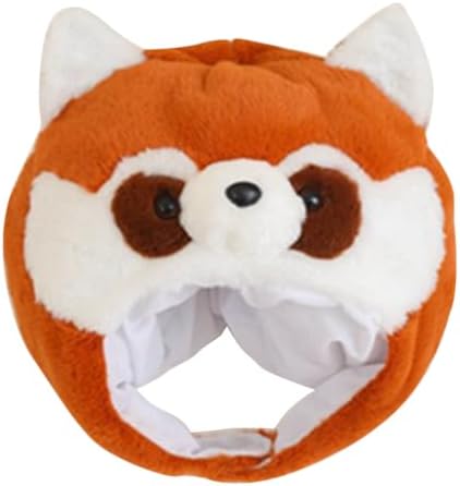 LOGOFUN Plush Raccoon Costume Hat