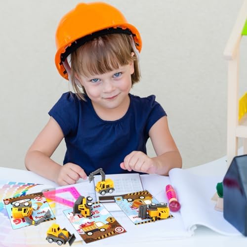 Libima 30 Piece Valentine Construction Vehicle Gift Set
