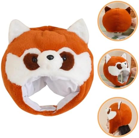 LOGOFUN Plush Raccoon Costume Hat