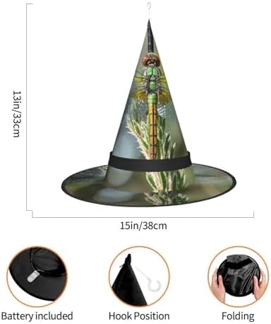 Witch Hats With LED Light Halloween Costume Headwear