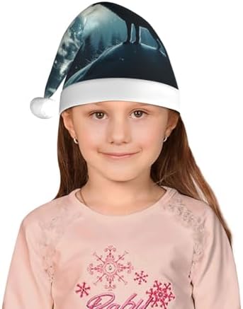 Augenstern Christmas Hat Wolf-Howl-Moon Unisex Santa Hat