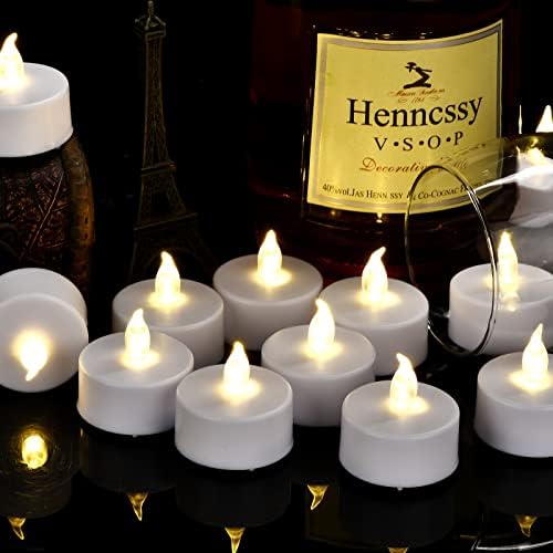Paichi Flameless LED Tea Lights 24 Pack Warm White