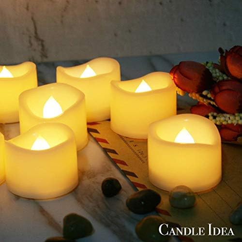 24PCS LED Flameless Tea Lights Votive Candles for Decorations