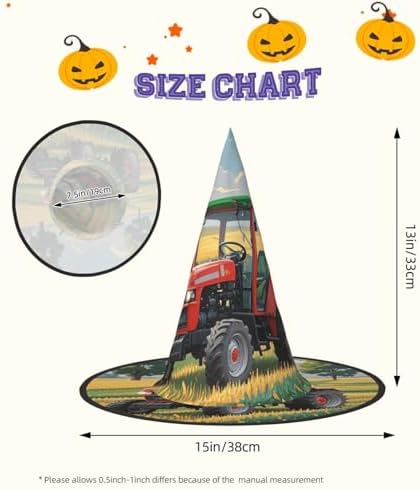 Witch Hats Halloween Cone Wizard Tractor Costume Hats