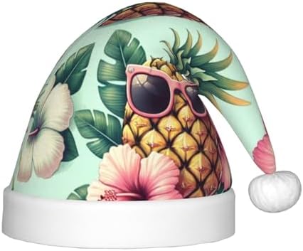 Augenstern Christmas Hat Pineapple With Glasses Flowers Santa Hat Unisex