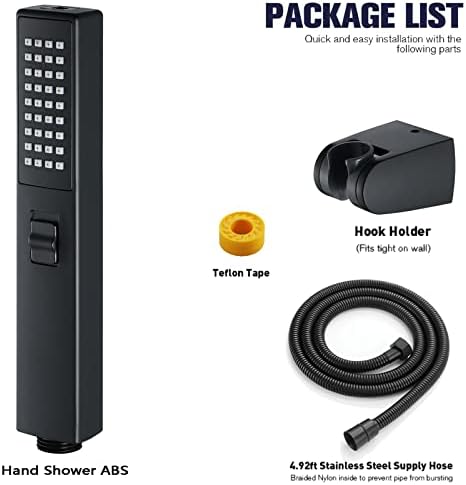 FUTENI High Pressure Hand Held Shower with 2 Functions