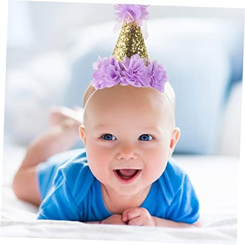 DOITOOL 2pcs Birthday Cone Hat Party Headwear